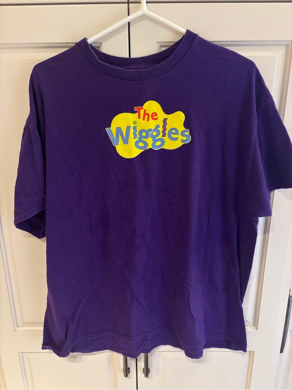 Purple mens the wiggle  T-Shirt - Logo Tee xl